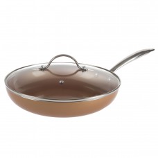 Classic Cuisine Copper-Core Non Stick Frying Pan/Skillet with Lid AASS1084